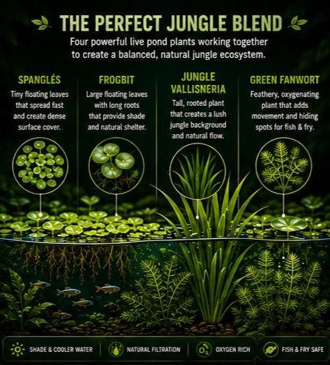 Jungle Pond Pack | Live Pond Plants for Outdoor Ponds, Patio Ponds & Water Gardens